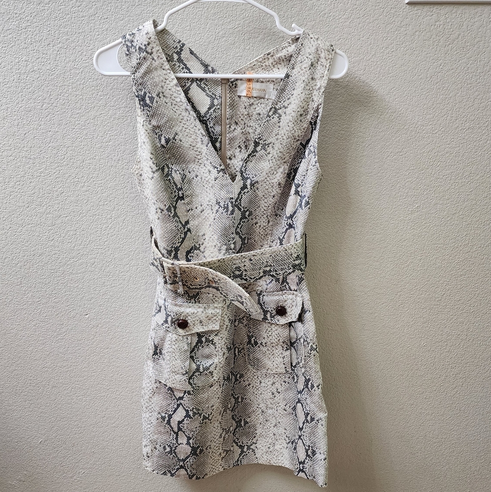 Zimmerman Snake mini dress